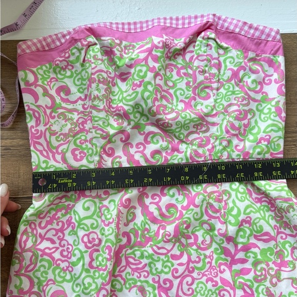 Lilly Pulitzer Sienna Strapless A-line Dress Size 4 Pink Floral Corset Party - Picture 4 of 7